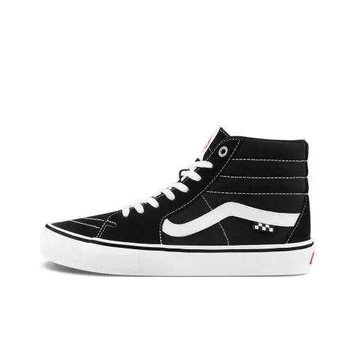 Vans Sk8-Hi Anti-Slip Wear-Resistant High-Top Skateboard Shoes Unisex Black