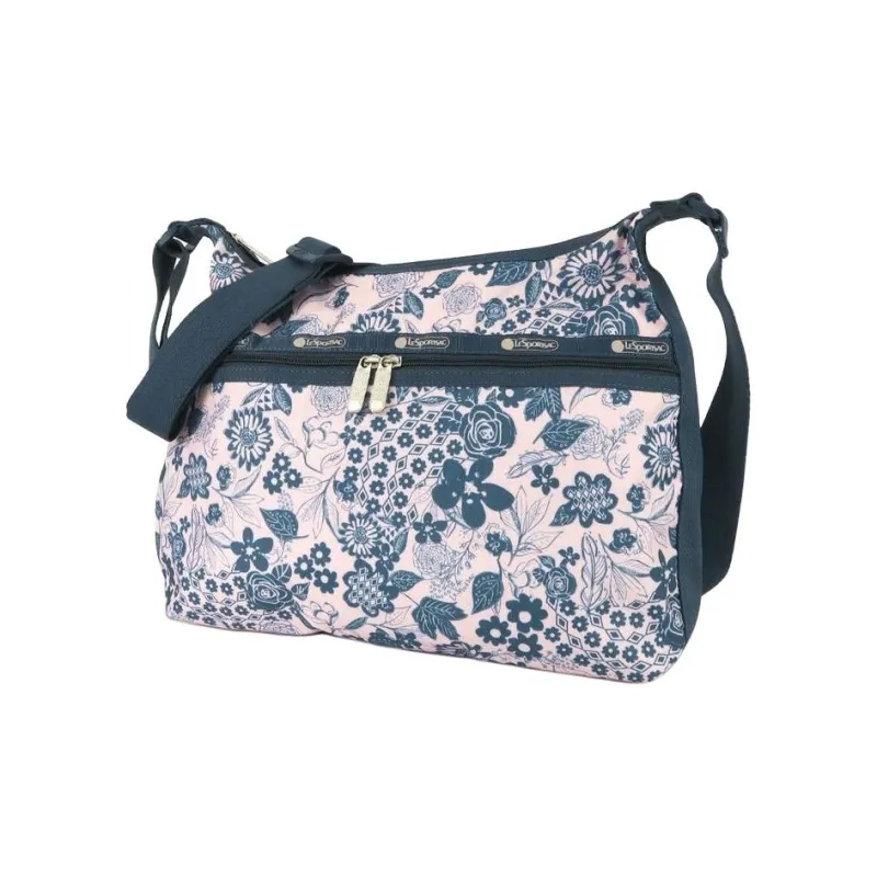 LeSportsac Nylon Crossbody Bag Shoulder Bag Women's Pink & Blue-0