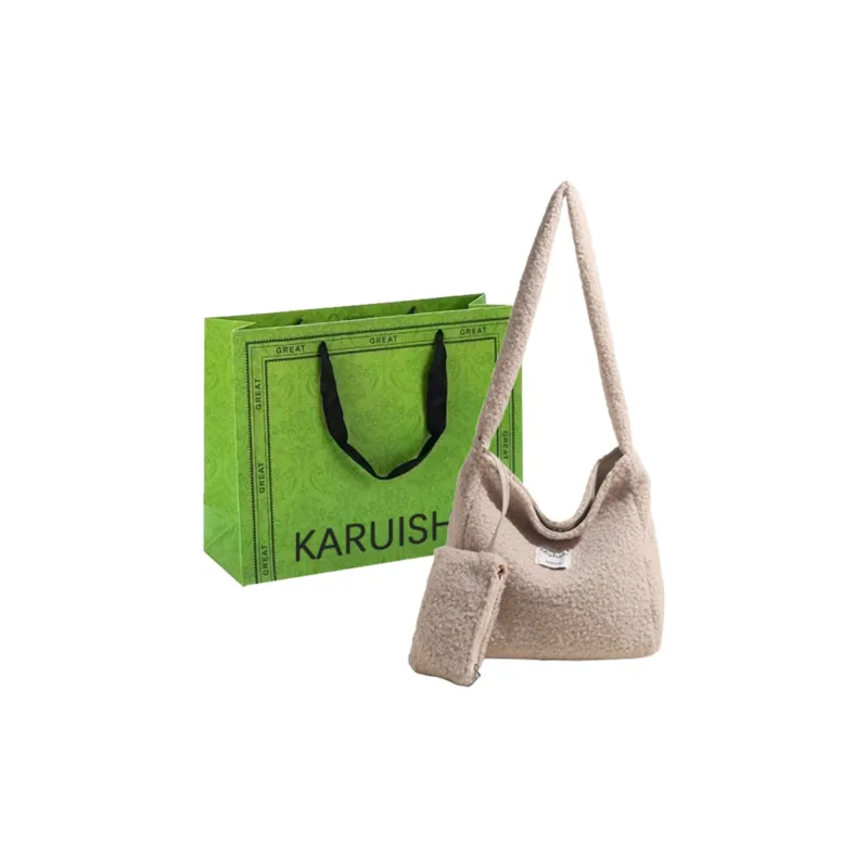 KARUISHA Canvas Crossbody Bag Canvas Bag Women's Brown/Black-8