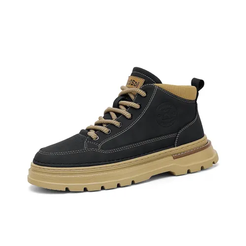 TONYBEAR Martin Boots Men Black/Khaki