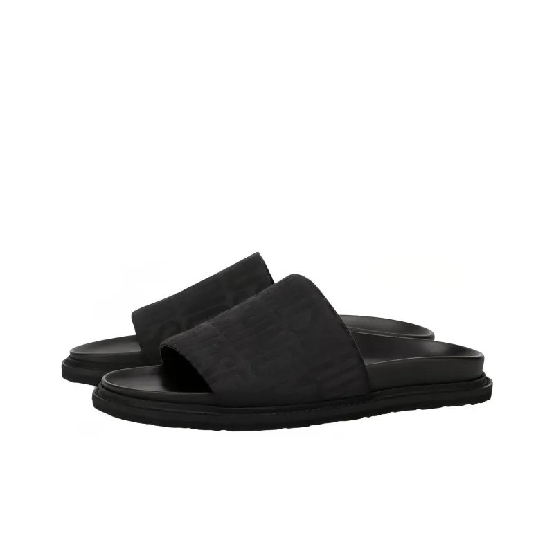 MOSCHINO Logo-print Pool Slides-2