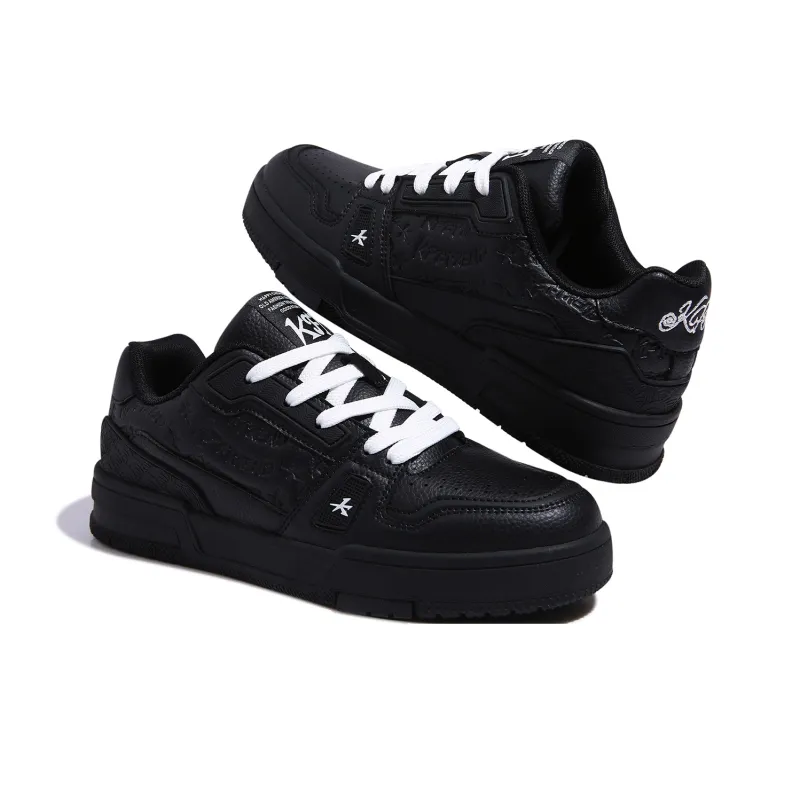 KFT Cloud Pattern Anti Slip And Wear Resistant Height Increasing Low Top Skateboard Shoes Unisex-2