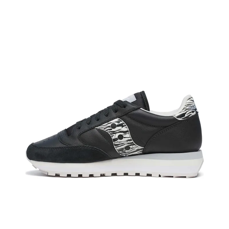 Saucony Jazz Triple Anti Slip Wear Resistant Low Top Casual Shoes Women's Black-0