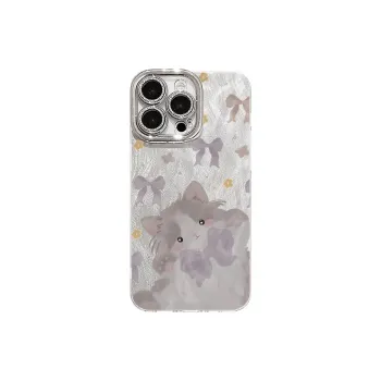 XIANGRIKE TPU Material Cute Kitten Phone Case Compatible With IPhone 15/14 Plus/13/12/11/15 Pro Max/XS/XR/XS Max/8 Plus