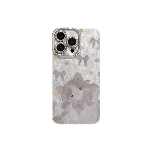 XIANGRIKE TPU Material Cute Kitten Phone Case Compatible With IPhone 15/14 Plus/13/12/11/15 Pro Max/XS/XR/XS Max/8 Plus
