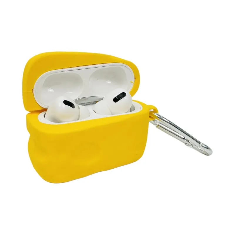 Sopi Compatibility With Apple AirPods 4/3/2/4th Generation/AirPods Pro/Pro 2 Silicone 3D Effect Cheese Headphone Cases-4