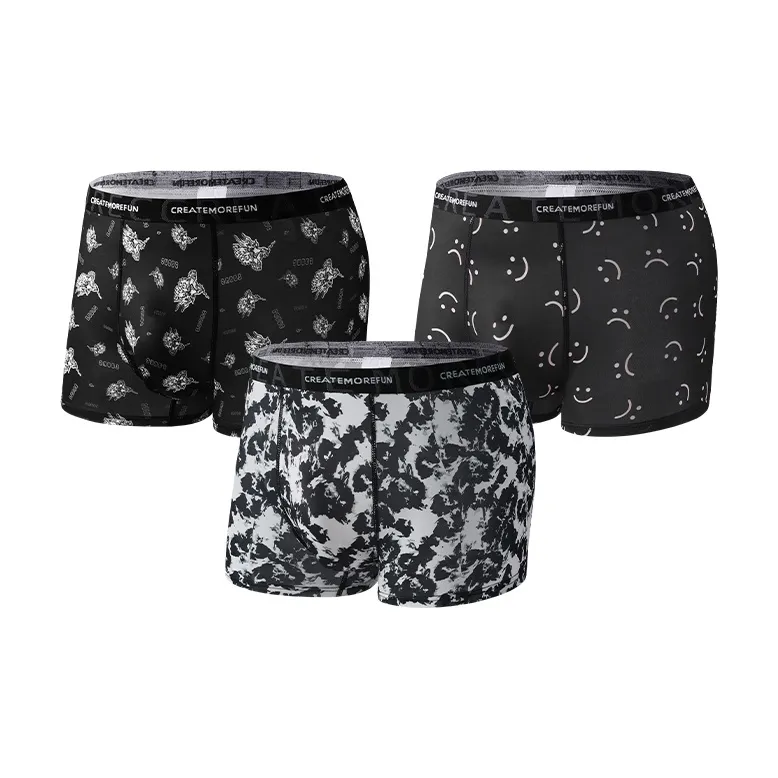 Qiao Ni Tong Underpants Men's 3 Pack-4