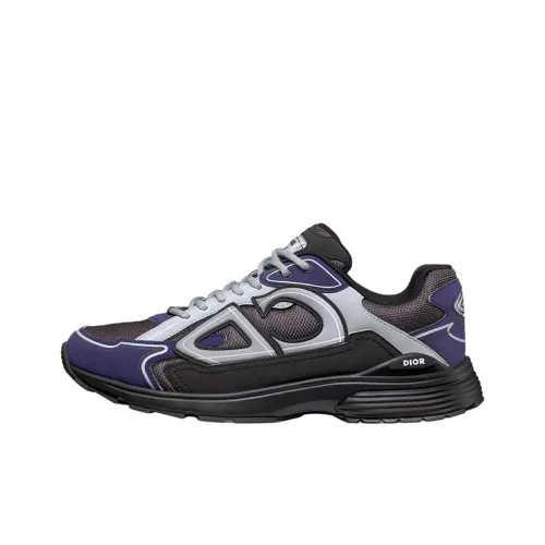 DIOR B30 Low Top Casual Shoes Men's Coal Gray