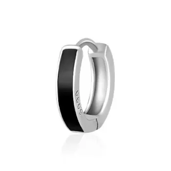 ZWU 999 Fine Silver Hoop Earrings Unisex