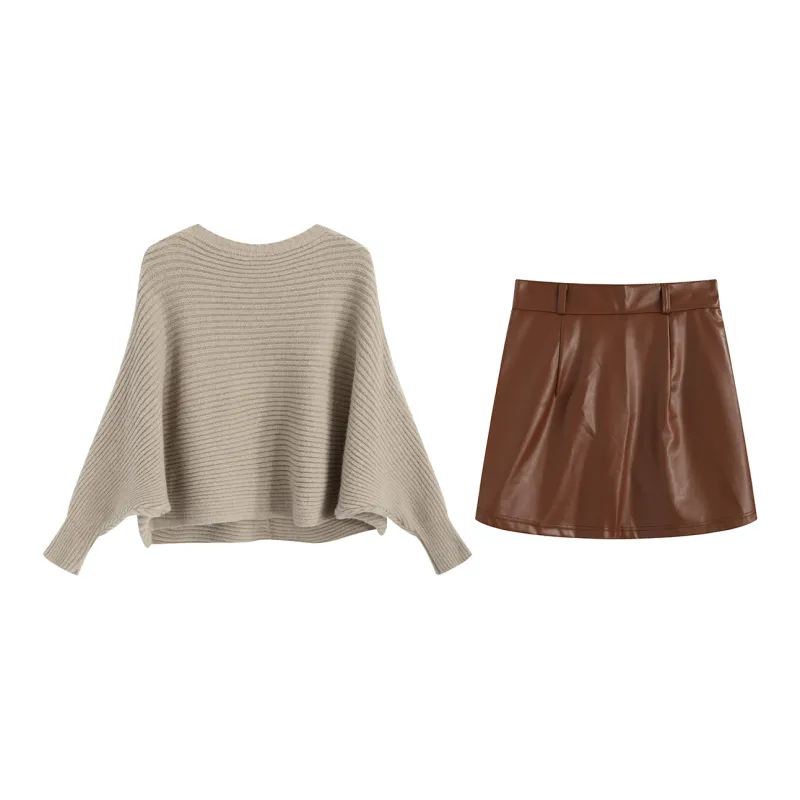 SNZX Two Piece Skirt Sets Women's-1