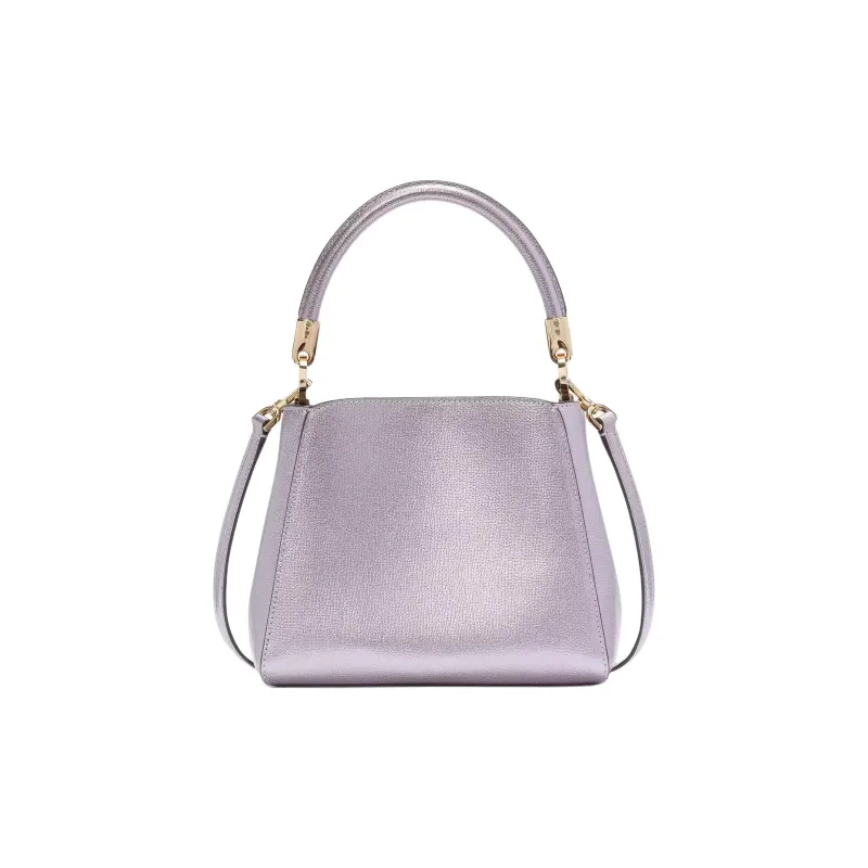 Kate Spade Grained Leather Shoulder Bag Crossbody Bag Handbag Small Size Women's Light Honey Jar With Flowers-2