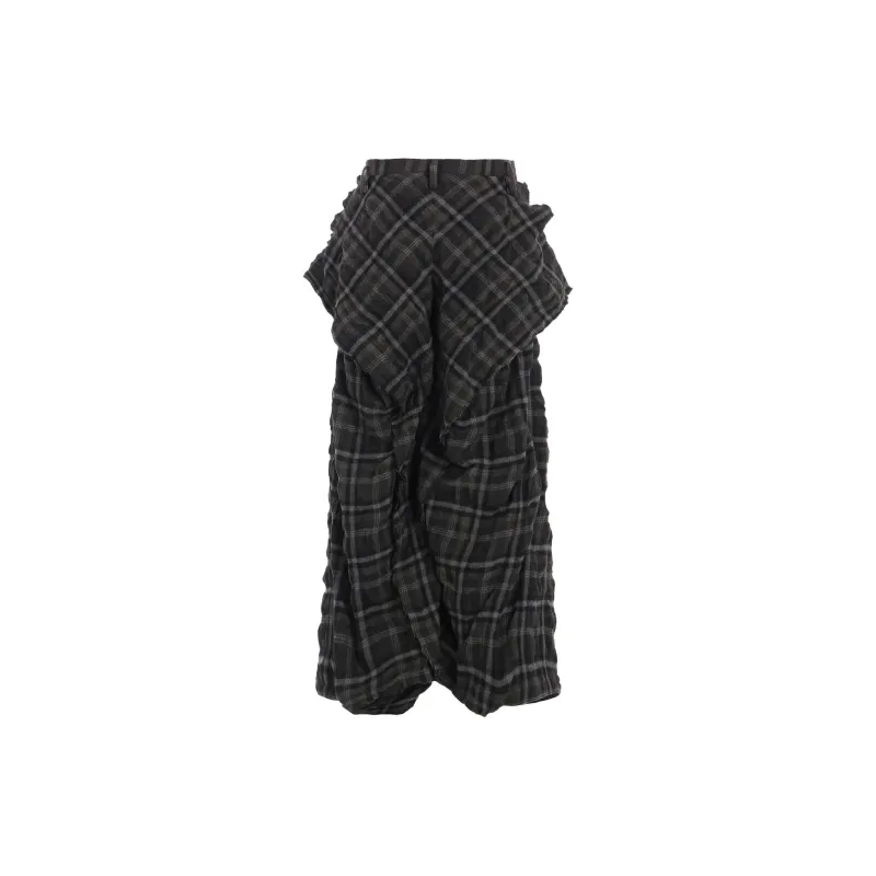 Yohji Yamamoto FW24 Casual Pants Women's Brown-1
