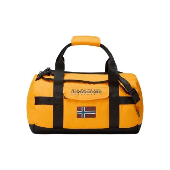 Napapijri Recycled Polyester Travel Bag Small Size Unisex Orange