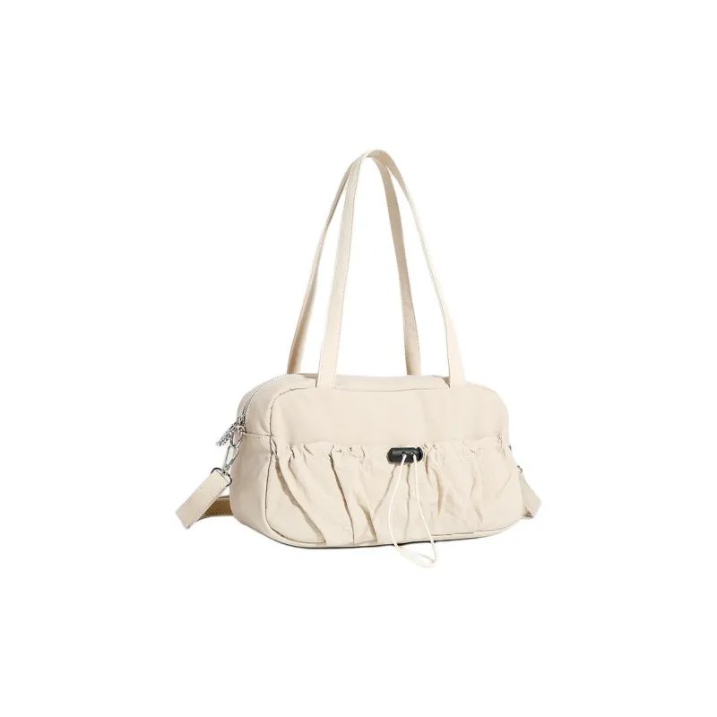 Carksky Nylon Fabric Shoulder Bag Crossbody Bag Handbag Women's White/Black/Light Blue/Light Gray-1