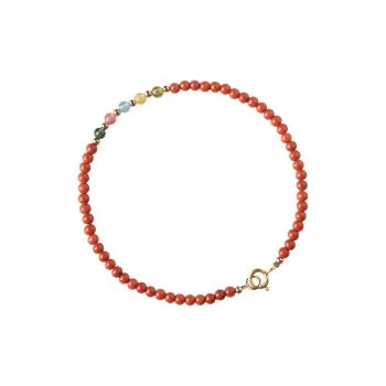 Long Fu Southern Red Agate Bracelets Women's