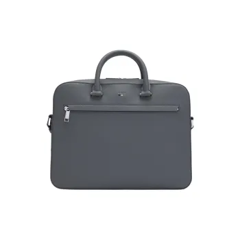HUGO BOSS Artificial Leather Shoulder Bag, Crossbody Bag, Handbag, Briefcase Men's Dark Gray
