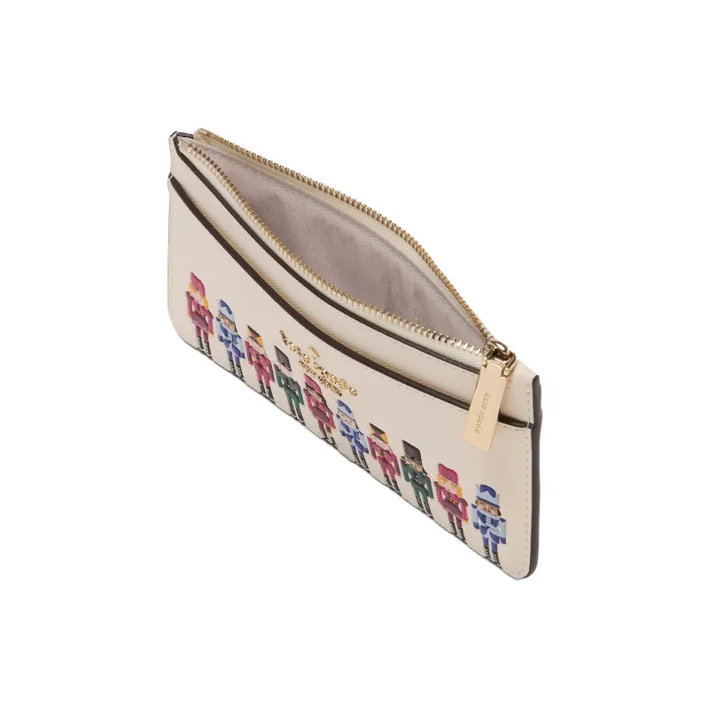 Kate Spade PVC Card Holder Large Size Women's Protein Cream-2