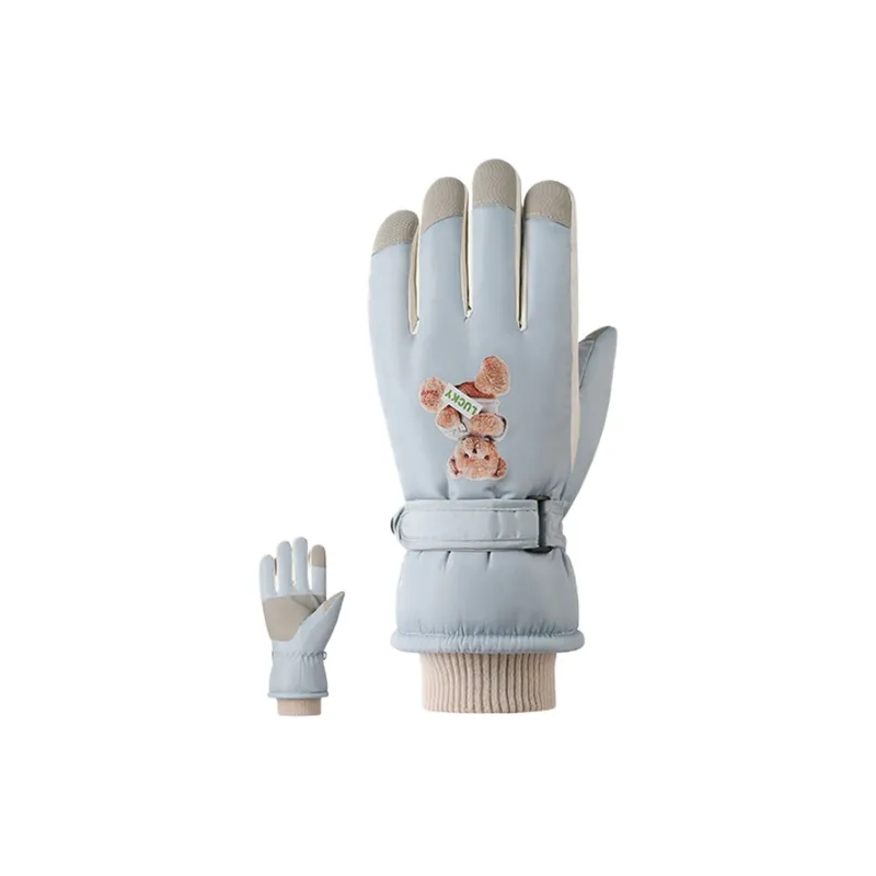 Yalu Polyester Knit Gloves Unisex-5