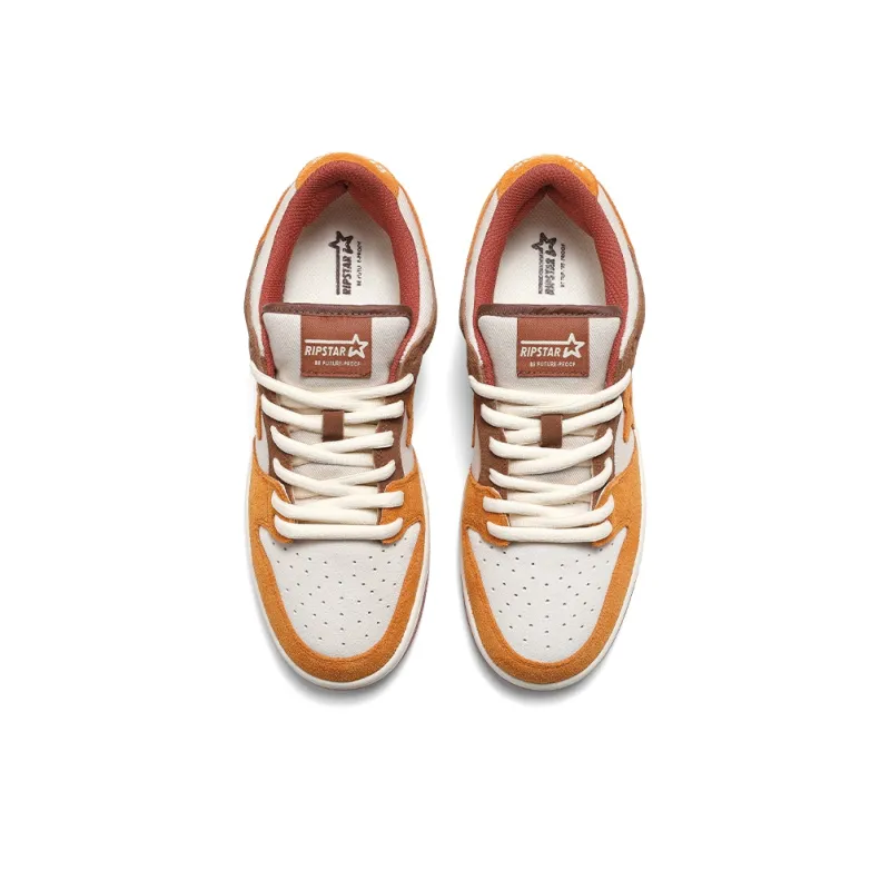 RIPSTAR SKBD Low Maxes Clay Slip Resistant Cushioning Low Top Skateboard Shoes Unisex Terracotta-4