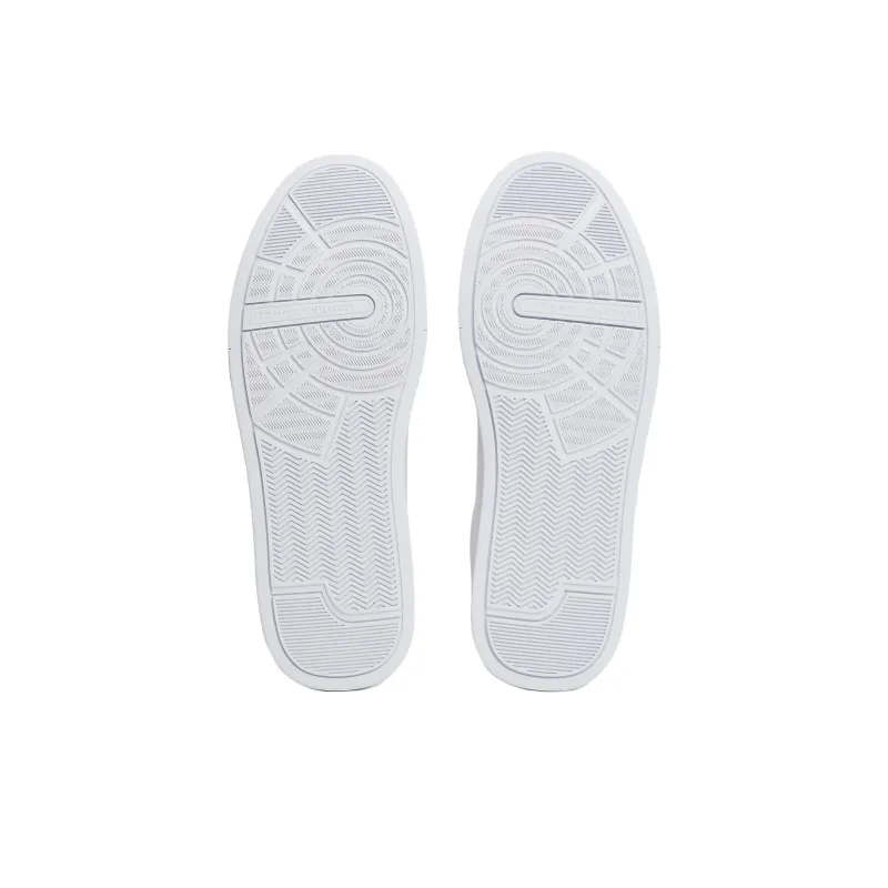 Tommy Hilfiger Trainers Essential Pebble Grain Court Low Top Skateboard Shoes Men's White Red-5