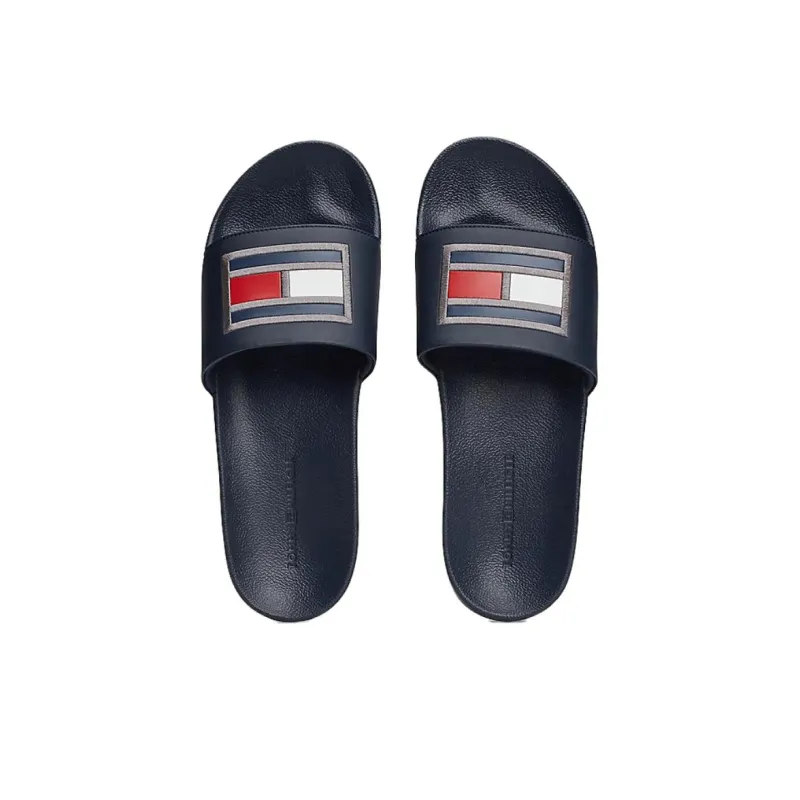 Tommy Hilfiger EVA Abrasion Resistant Slide Slippers Men's Blue-3