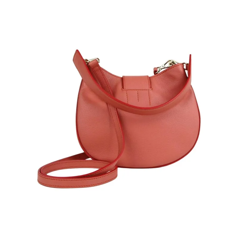MCM Leather Crossbody Bag, Shoulder Bag Small Size Women's Cocoa Pink-3