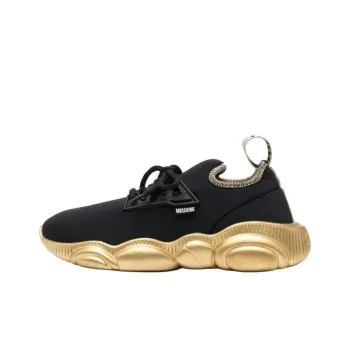 MOSCHINO Wear Resistant Low Top Sports Casual Shoes Women's Black