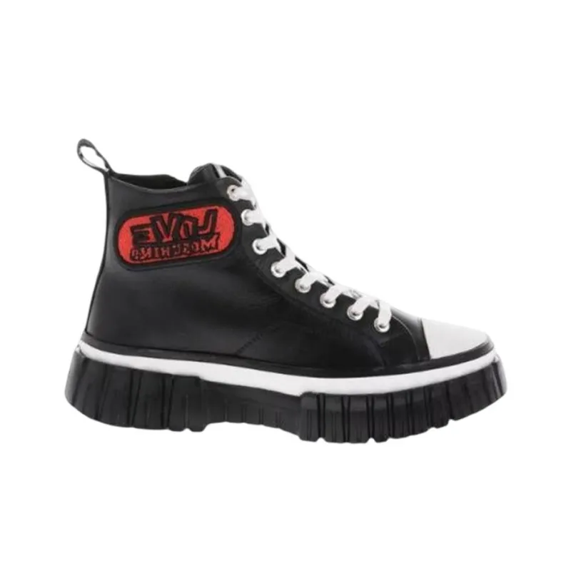 MOSCHINO Mid-Top Platform Shoes Women's Black-1