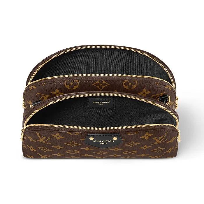 LOUIS VUITTON Be Alma Monogram Canvas Shoulder Bag Women's Black-2