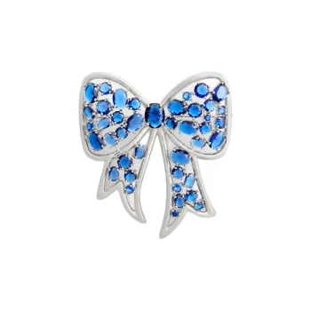COACH Copper, Faux Crystal Brooches Unisex Silver