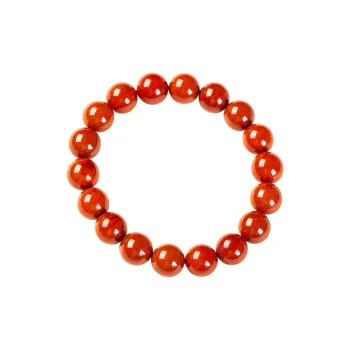 Execute The Blessing Southern Red Agate Jade Bracelets Unisex Red