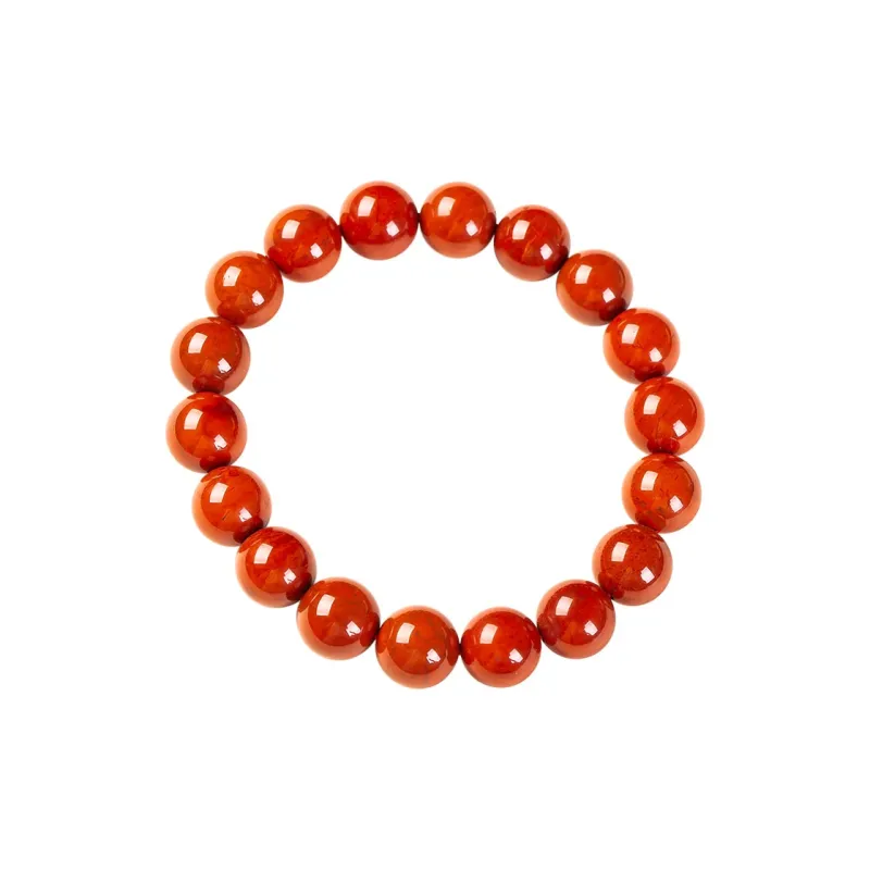 Execute The Blessing Southern Red Agate Jade Bracelets Unisex Red-0