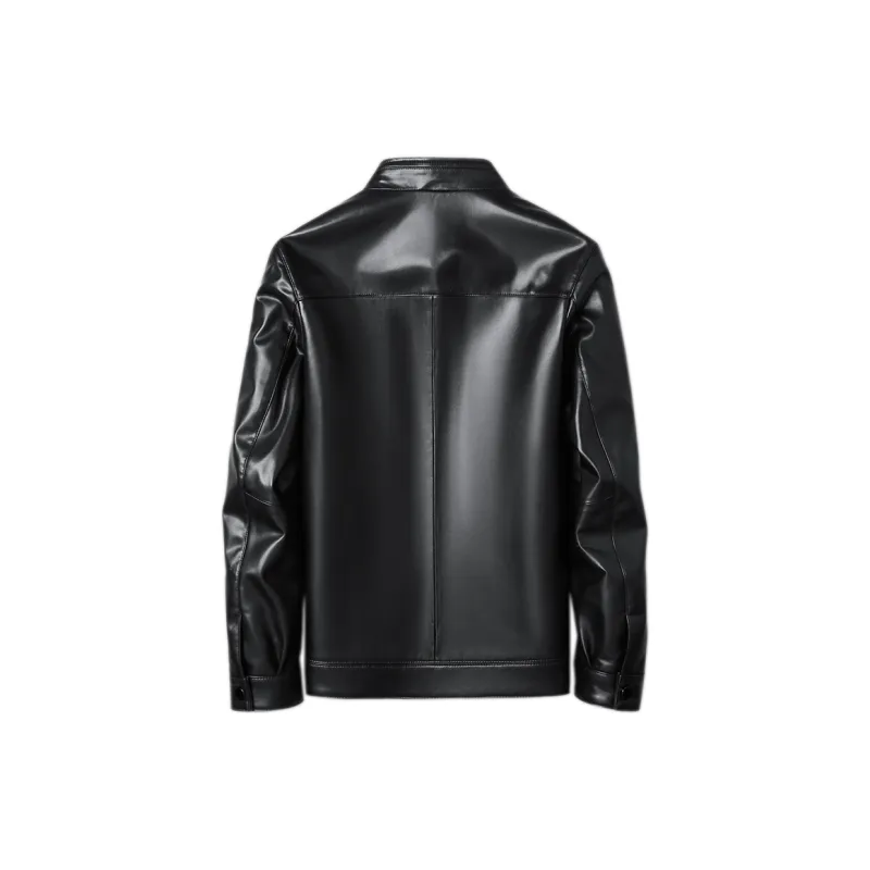 KAISER Leather Jacket Men's Black-0