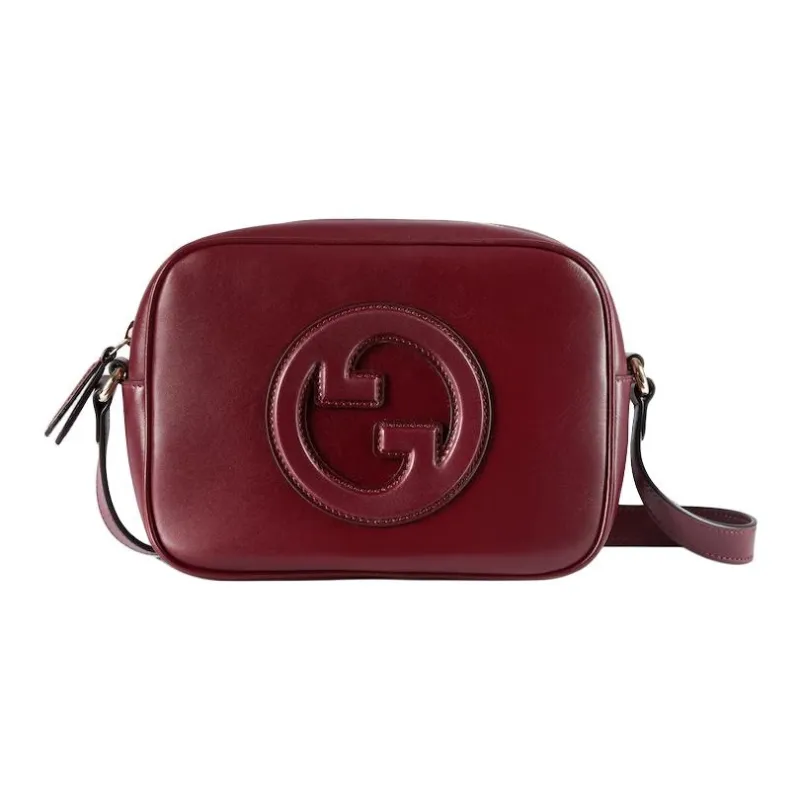 GUCCI Blondie Smooth Leather Crossbody Bag, Shoulder Bag Mini Women's Red-0