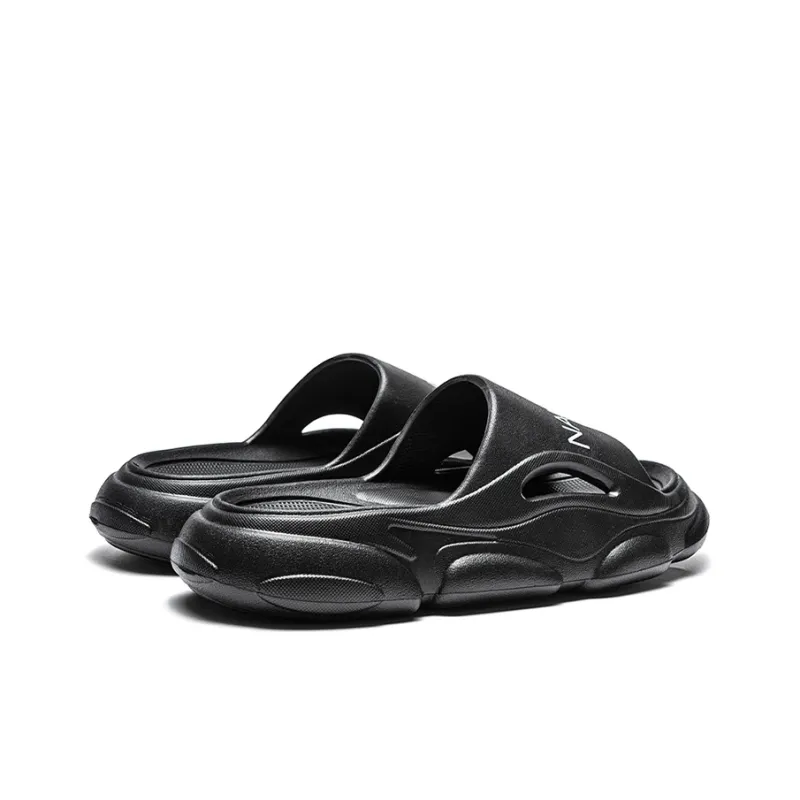 NAUTICA Slip Resistant Odor Resistant Abrasion Resistant Slide Slippers Unisex Black-3