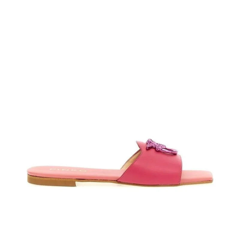 PINKO Logo Plaque Slip-On Sandals Women's-1