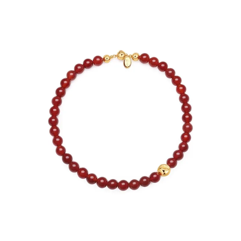 Long Fu Agate Necklaces Women's-0