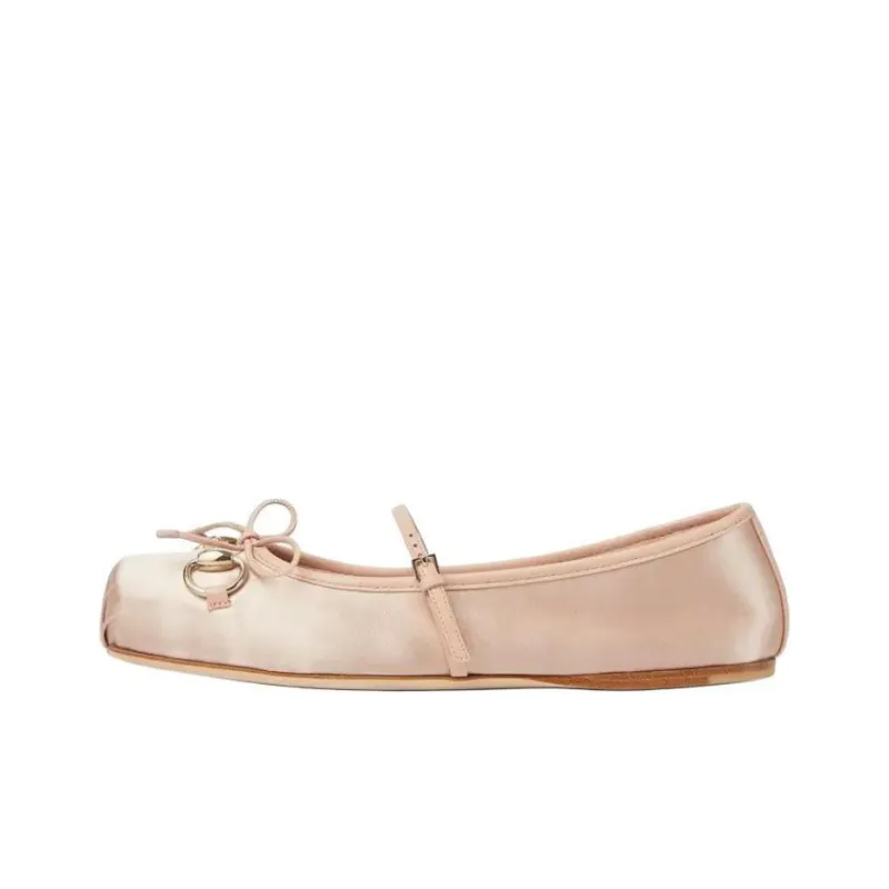 GUCCI Horsebit Casual Single Shoes Women's Pink-0
