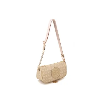 GELANDAI PVC Sling Bag, Crossbody Bag, Shoulder Bag Regular Women's Apricot/Coffee