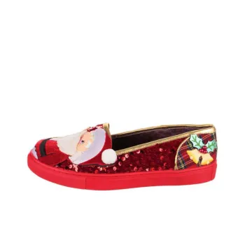 IRREGULAR CHOICE Sparkly Claus Casual Single Shoes Women's Red