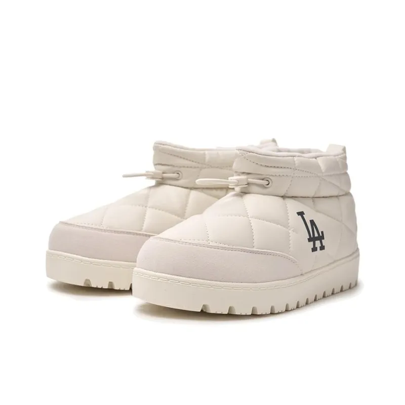 MLB LA DODGERS Ankle Boots Unisex Ecru-1