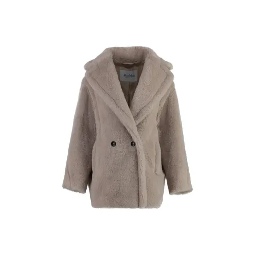 MaxMara Olga Double-Breasted Teddy Coat