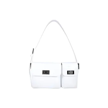 By Far Billy Patent Leather Cow Leather Shoulder Bag Handbag Shoulder Bag Crossbody Bag Women's White