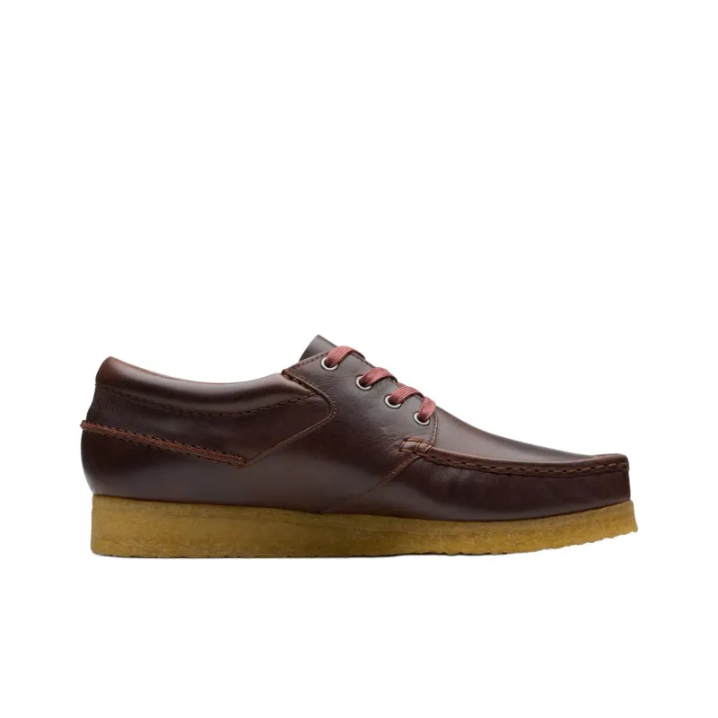 Clarks Wallabee Casual Shoes Men's Deep Red-1