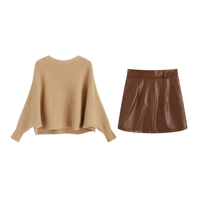 SNZX Two Piece Skirt Sets Women's-3