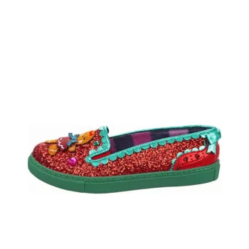 IRREGULAR CHOICE Cookie Cutter Love Casual Single Shoes Women's Red Green