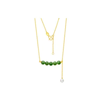 ZHOU LIU FU Hetian Jade Necklaces Jasper Unisex