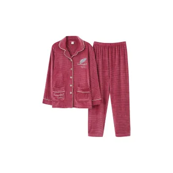 DanceBees Pajama Set Women's Rose Red