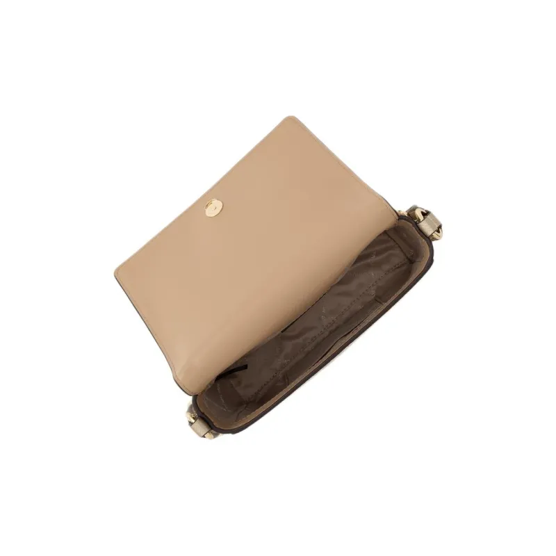 MICHAEL KORS Coated Canvas Crossbody Bag, Shoulder Bag Small Size Women's Light Gold-2