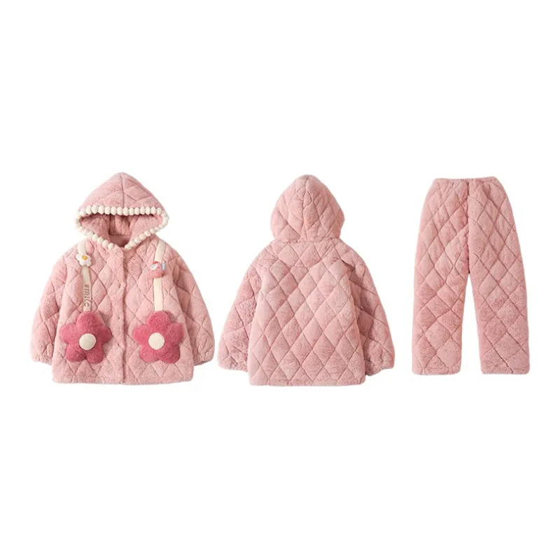 CAIHENGTONG Pajama Set Women's Pink-0
